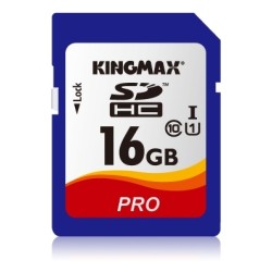 CARD SD KINGMAX, 16 GB, SDHC, clasa 10, standard UHS-I U1, "KM16GSDHCUHSP" (timbru verde 0.03 lei)