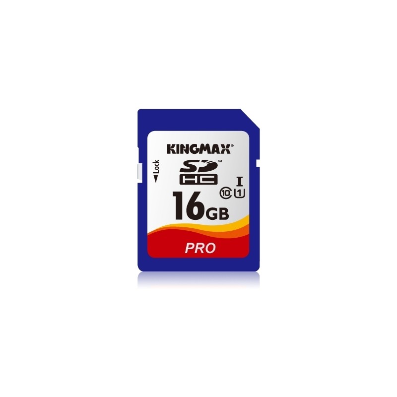 CARD SD KINGMAX, 16 GB, SDHC, clasa 10, standard UHS-I U1, "KM16GSDHCUHSP" (timbru verde 0.03 lei)