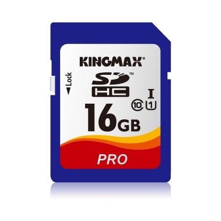CARD SD KINGMAX, 16 GB, SDHC, clasa 10, standard UHS-I U1, "KM16GSDHCUHSP" (timbru verde 0.03 lei)