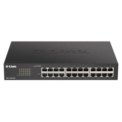 SWITCH D-LINK SMART 24 porturi Gigabit  carcasa metalica, rackabil, "DGS-1100-24V2" (timbru verde 2 lei)