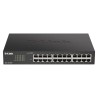 SWITCH D-LINK SMART 24 porturi Gigabit  carcasa metalica, rackabil, "DGS-1100-24V2" (timbru verde 2 lei)