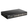 SWITCH D-LINK SMART 24 porturi Gigabit  carcasa metalica, rackabil, "DGS-1100-24V2" (timbru verde 2 lei)