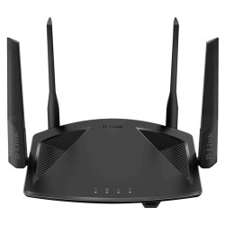 ROUTER D-Link wireless 1800Mbps,1 x WAN Gigabit, 4 porturi LAN Gigabit, 2.4 Ghz/5 Ghz dual band, 4 antene externe, WI-FI 6 "DIR-