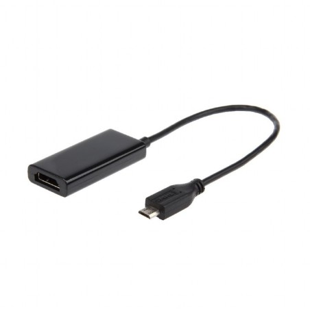 ADAPTOR video GEMBIRD, adaptor Micro-USB (T) la HDMI (M), 16cm, rezolutie maxima Full HD (1920 x 1080) la 60Hz, conecteaza smart