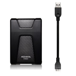 HDD extern ADATA 2 TB, HD650, 2.5 inch, USB 3.2, negru, "AHD650-2TU3-CBK" (timbru verde 0.8 lei)