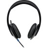 CASTI Logitech, "H540", cu fir, standard, utilizare multimedia, call center, microfon pe brat, conectare prin USB 2.0, negru, "9