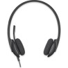 CASTI Logitech, "H340", cu fir, standard, utilizare multimedia, call center, microfon pe brat, conectare prin USB 2.0, negru, "9