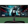 MONITOR AOC 34" gaming, VA, UWQHD (3440 x 1440), Wide, 300 cd/mp, 1 ms, HDMI, DisplayPort, "CU34G2/BK" (timbru verde 7 lei)
