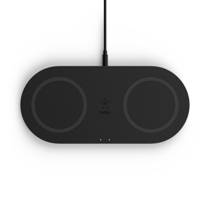 ALIMENTATOR wireless BELKIN, 2 x 10W, 2x pad-uri incarcare, negru "WIZ002VFBK" (timbru verde 0.18 lei)
