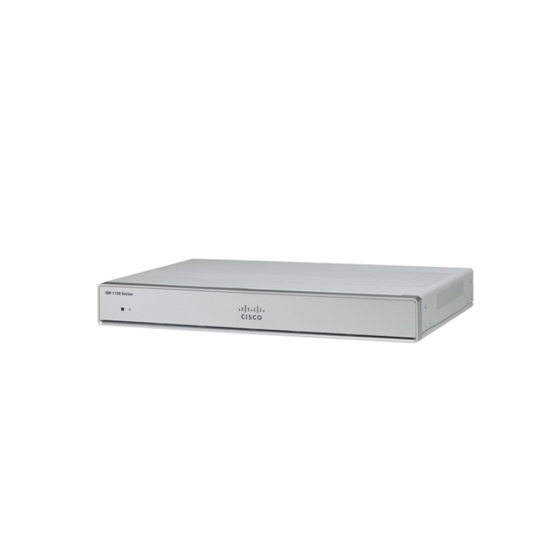 ROUTER CISCO 1111 Series, wired, port LAN 10/100/1000 x 8, port WAN 10/100/1000 x 1, "C1111-8P" (timbru verde 0.8 lei)