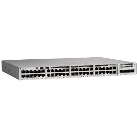 SWITCH PoE CISCO, "Catalyst 9200L-48T"port Gigabit x 48, managed, rackabil, carcasa metalica, "C9200L-48T-4G-E" (timbru verde 2 