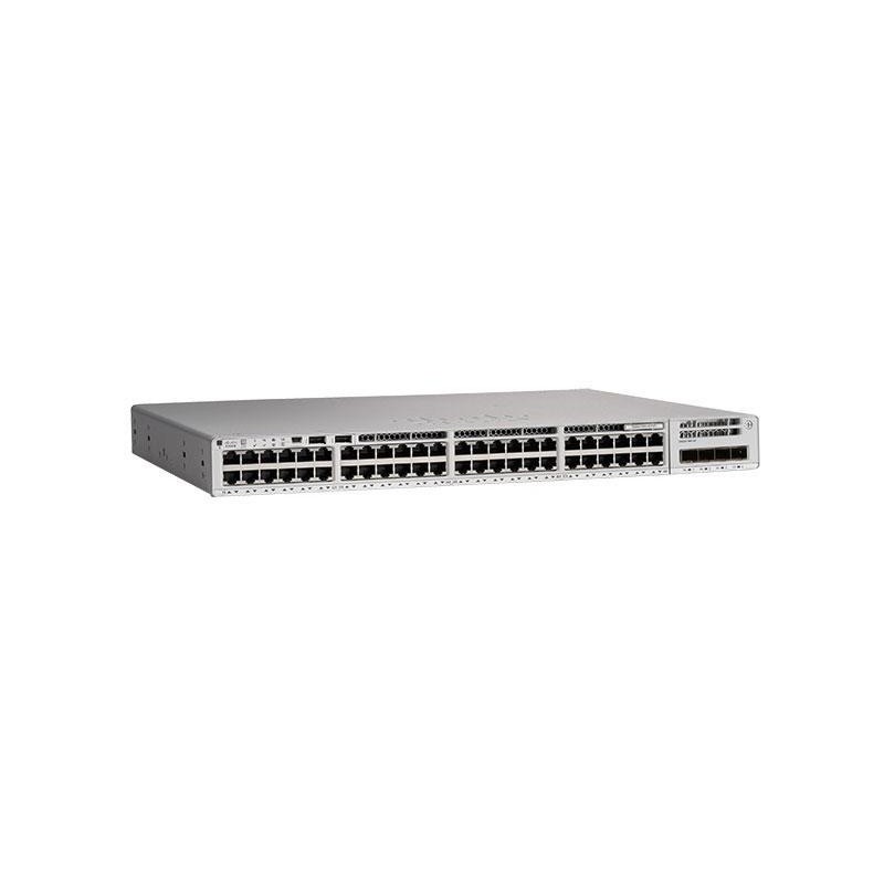 SWITCH PoE CISCO, "Catalyst 9200L-48T"port Gigabit x 48, managed, rackabil, carcasa metalica, "C9200L-48T-4G-E" (timbru verde 2 