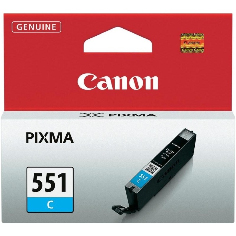 Cartus Cerneala Original Canon Cyan, CLI-551C, pentru Pixma IP-7250|8750|IX-6850|MG-5450|5550|5650|6350|6450|6650|7150|7550|MX-7