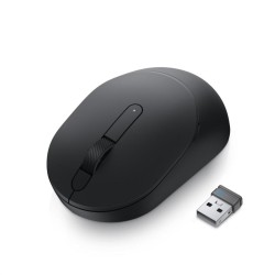 MOUSE DELL, "MS3320W", PC sau NB, wireless, Bluetooth | 2.4GHz, optic, 1600 dpi, butoane/scroll 3/1, mod dual de conectare, negr