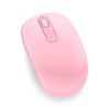 MOUSE MICROSOFT, "Mobile 1850", PC sau NB, wireless, 2.4GHz, optic, 1000 dpi, butoane/scroll 3/1, , roz, "U7Z-00023" (timbru ver
