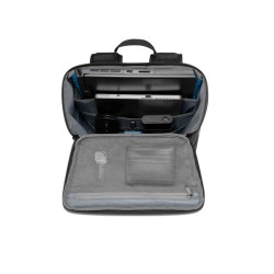 RUCSAC DELL, pt. notebook de max. 17 inch, 1 compartiment, buzunar frontal | buzunar lateral x 2, waterproof, poliester, negru /