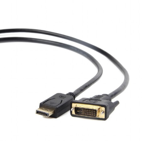 CABLU video GEMBIRD, adaptor DisplayPort (T) la DVI-D DL (T), 3m, rezolutie maxima Full HD (1920 x 1080) la 60Hz, negru, "CC-DPM