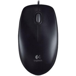 MOUSE LOGITECH, "B100", PC sau NB, cu fir, USB, optic, 800 dpi, butoane/scroll 3/1, , negru, "910-003357" 45501509 (timbru verde