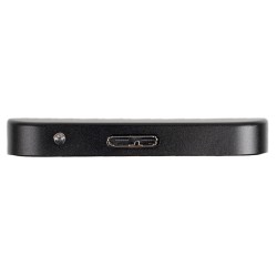 RACK extern SPACER, pt HDD/SSD, 2.5 inch, S-ATA, interfata PC USB 3.0, Husa piele sintetitca, aluminiu, negru, "SPR-25611" 45503