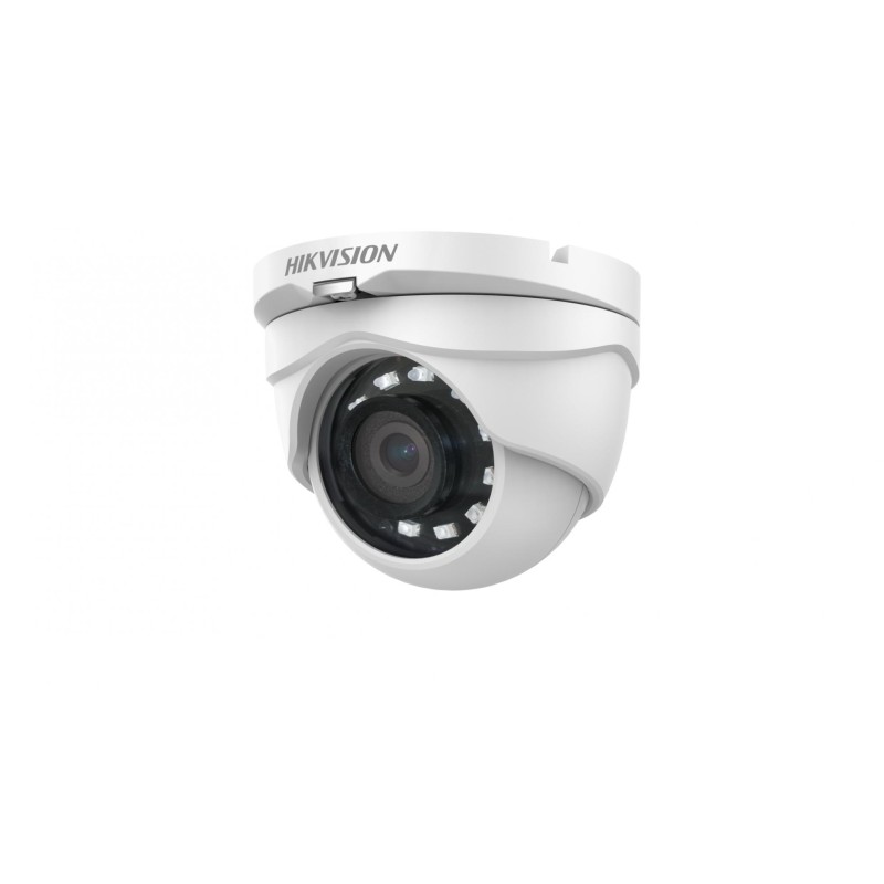 CAMERA supraveghere HIKVISION turret, pt. exterior, dist. IR 20 m, lentila fixa 2.8 mm, 2 Mpx, cu fir, carcasa plastic, "DS-2CE5