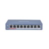SWITCH PoE HIKVISION,  port 10/100 x 8, unmanaged, nerackabil, carcasa metalica, "DS-3E0109P-E(C)" (timbru verde 2 lei)