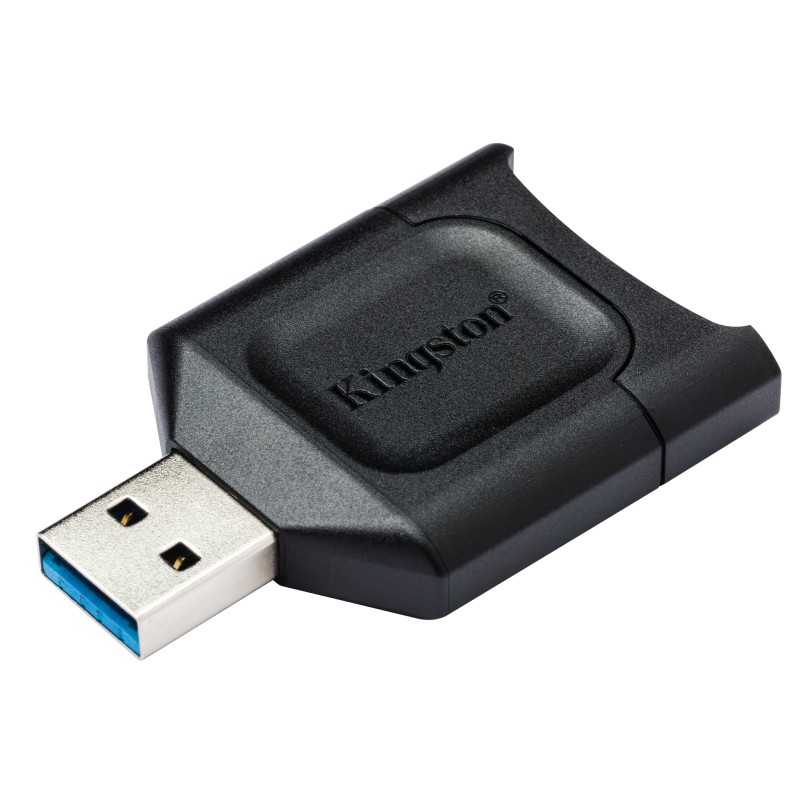 CARD READER extern KINGSTON, interfata USB 3.0, citeste/scrie: SD, micro SD, plastic, negru, "MLP" (timbru verde 0.03 lei)