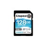 CARD SD KINGSTON, 128 GB, SDXC, clasa 10, standard UHS-I U3, "SDG3/128GB" (timbru verde 0.03 lei)