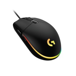 MOUSE LOGITECH, "G102 LIGHTSYNC", gaming, cu fir, USB, optic, 8000 dpi, butoane/scroll 6/1, iluminare, butoane programabile, neg