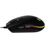 MOUSE LOGITECH, "G102 LIGHTSYNC", gaming, cu fir, USB, optic, 8000 dpi, butoane/scroll 6/1, iluminare, butoane programabile, neg