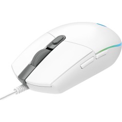 MOUSE LOGITECH, "G102 LIGHTSYNC", gaming, cu fir, USB, optic, 8000 dpi, butoane/scroll 6/1, iluminare, butoane programabile, alb