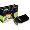 PLACA VIDEO MSI NVIDIA GeForce GT 710 2GD3H LP, 2 GB GDDR3 64 biti, PCI Express 2.0 x 16, HDMI, HDMI, sistem racire aer pasiv, "