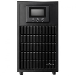 UPS NJOY, "ATEN PRO 3000", Online cu sinusoida pura, tower, 3000VA/2700W, AVR, Schuko x 4, 6 x baterie 12V/9Ah, display LCD, bac