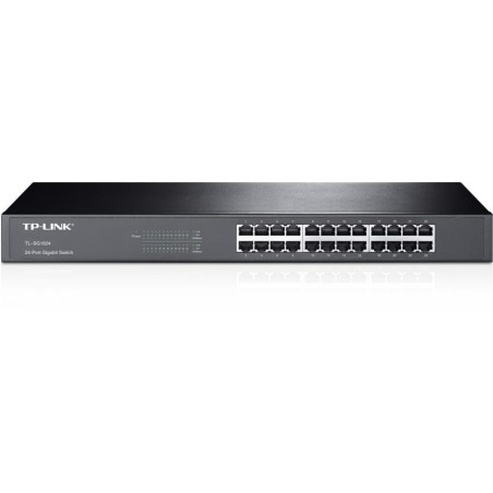 SWITCH TP-LINK 24 porturi Gigabit, carcasa metalica, rackabil TL-SG1024 (timbru verde 2 lei)