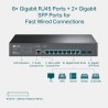 Switch TP-Link cu management L2+, 8 Porturi Gigabit, 2 x SFP Gigabit "TL-SG3210" (timbru verde 2 lei)
