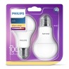 SET 2 becuri LED Philips, soclu E27, putere 13W, forma clasic, lumina alb calda, alimentare 220 - 240 V, "000008718696586099" (t