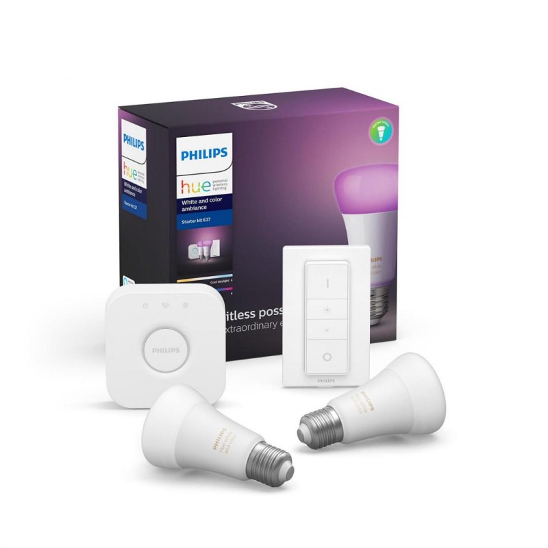 SET 2 KIT smart LED Philips, soclu E27, putere 9W, forma clasic, lumina alb, alimentare 220 - 240 V, "000008718699701352"(timbru