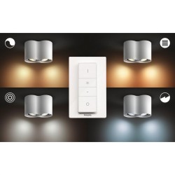 APLICA smart PHILIPS, LED, soclu GU10, putere 5.5 W x 2, tip lumina alb rece alb calda, 350 lumeni, alimentare 220 - 230 V, "000