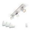 APLICA smart PHILIPS, LED, soclu GU10, putere 5.5 W x 3, tip lumina alb rece alb calda, 350 lumeni, alimentare 220 - 230 V, "000