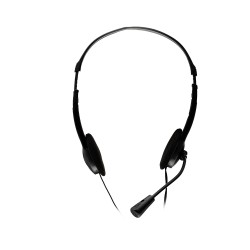CASTI  Spacer, cu fir, standard, utilizare multimedia, call center, microfon pe brat, conectare prin Jack 3.5 mm x 2, negru, "SP