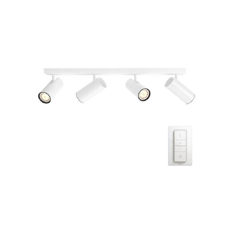 APLICA smart PHILIPS, LED, soclu GU10, putere 5.5 W x 4, tip lumina alb rece alb calda, 350 lumeni, alimentare 220 - 230 V, "000