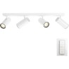 APLICA smart PHILIPS, LED, soclu GU10, putere 5.5 W x 4, tip lumina alb rece alb calda, 350 lumeni, alimentare 220 - 230 V, "000
