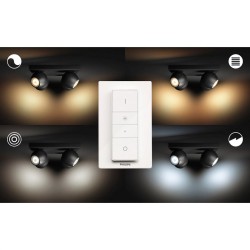 APLICA smart PHILIPS, LED, soclu GU10, putere 5.5 W x 4, tip lumina alb rece alb calda, 350 lumeni, alimentare 220 - 230 V, "000