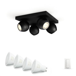 APLICA smart PHILIPS, LED, soclu GU10, putere 5.5 W x 4, tip lumina alb rece alb calda, 350 lumeni, alimentare 220 - 230 V, "000
