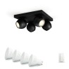 APLICA smart PHILIPS, LED, soclu GU10, putere 5.5 W x 4, tip lumina alb rece alb calda, 350 lumeni, alimentare 220 - 230 V, "000