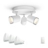 APLICA smart PHILIPS, LED, soclu GU10, putere 5 W x 3, tip lumina alb rece alb calda, 350 lumeni, alimentare 220 - 230 V, "00000