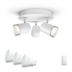 APLICA smart PHILIPS, LED, soclu GU10, putere 5 W x 3, tip lumina alb rece alb calda, 350 lumeni, alimentare 220 - 230 V, "00000