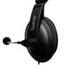CASTI  Spacer, cu fir, standard, utilizare multimedia, microfon pe brat, conectare prin Jack 3.5 mm x 2, negru, "SPK-222", (timb