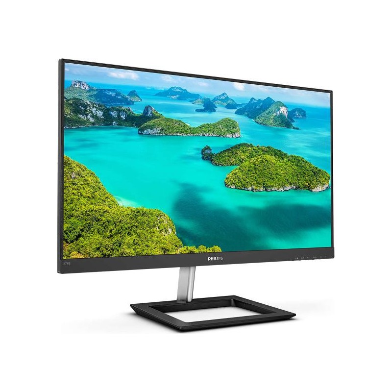MONITOR PHILIPS 27", multimedia, IPS, 4K UHD (3840 x 2160), Wide, 350 cd/mp, 4 ms, HDMI x 2, DisplayPort, "278E1A/00" (timbru ve