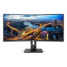 MONITOR PHILIPS 34", multimedia, SVA, UWQHD (3440 x 1440), Wide, curbat, 300 cd/mp, 5 ms, HDMI, DisplayPort, "346B1C/00" (timbru