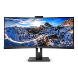 MONITOR PHILIPS 34", multimedia, VA, UWQHD (3440 x 1440), Wide, curbat, 500 cd/mp, 4 ms, HDMI, DisplayPort, "346P1CRH/00" (timbr